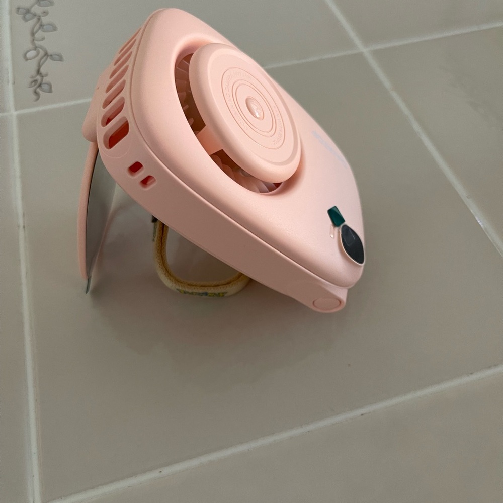 Mini Fan Camera Style With Mirror & Digital Displ… - image 4